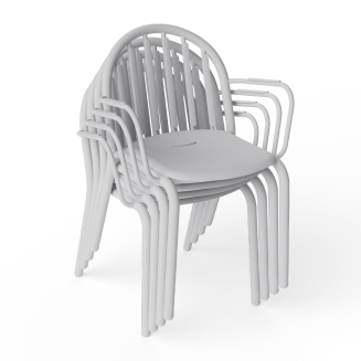  Fatboy Fred's Armchair Light Grey Garden Chair with Armrests - 5
