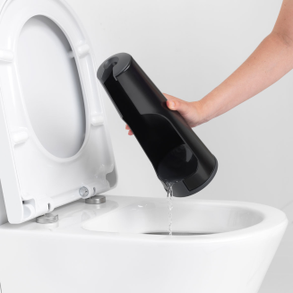 Brabantia ReNew Matt Black free-standing toilet brush - 6