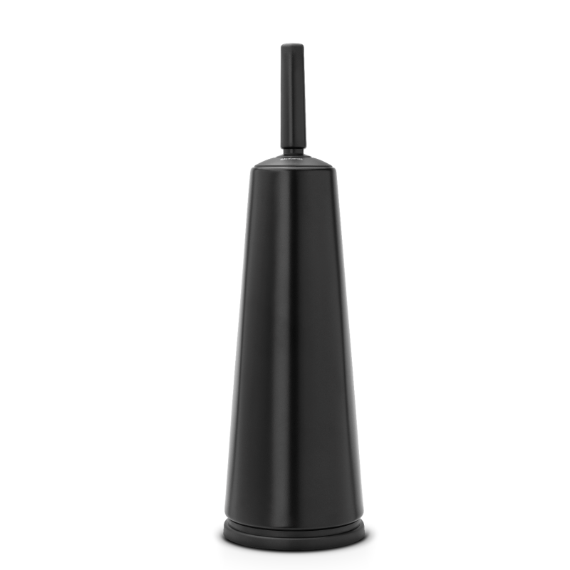 Brabantia ReNew Matt Black free-standing toilet brush