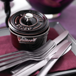 Mini garnek żeliwny okrągły Staub - 250 ml, Grenadynowy - 2