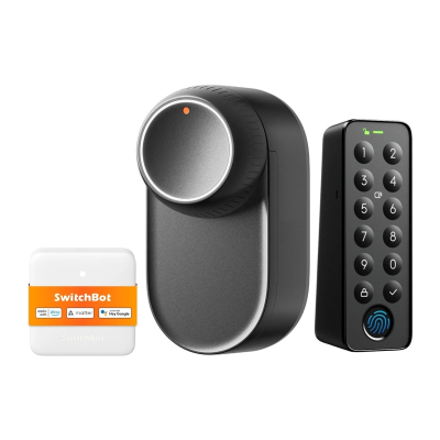 Zamek inteligentny SWITCHBOT Lock Ultra + Hub Mini Matter + Keypad