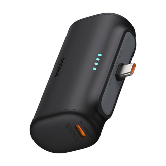Powerbank Baseus Compact 5000mAh, 20W, USB-C (czarny) - 3