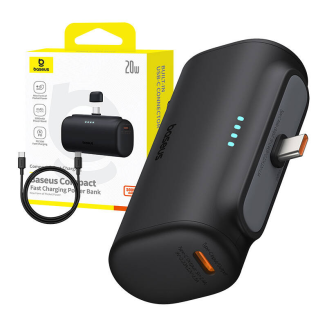 Powerbank Baseus Compact 5000mAh, 20W, USB-C (czarny) - 9