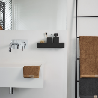 Uchwyt na papier toaletowy Aquanova Cyra Black shelf - 3