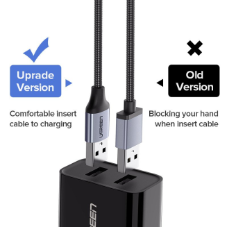 Kabel UGREEN US290 USB-A-micro USB 1m (czarny) - 5