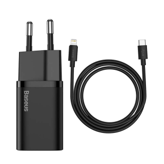 Ładowarka sieciowa BASEUS Super Si 20W + USB-C-Lightning 1m (czarna) - 2