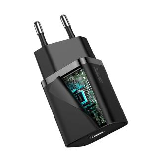 Ładowarka sieciowa BASEUS Super Si 20W + USB-C-Lightning 1m (czarna) - 3