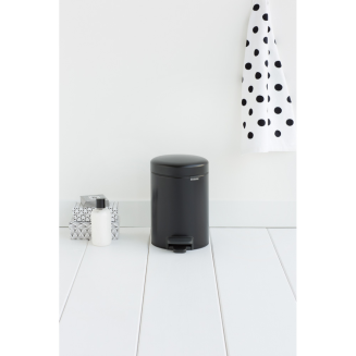 Kosz łazienkowy Brabantia NewIcon 3l Matt Black - 3