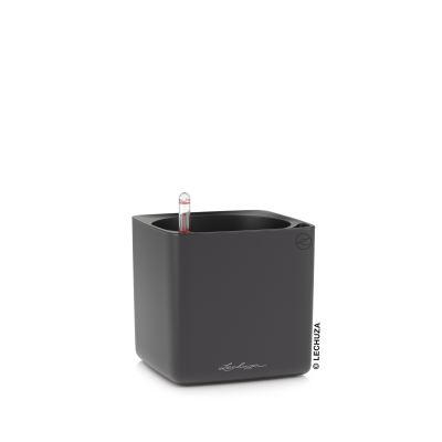 Doniczka Lechuza Cube Premium 14 | 16 bazaltowy-szary mat