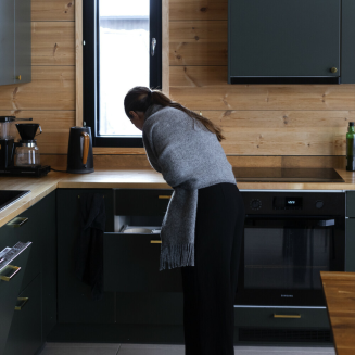 Szal z kieszeniami Lapuan Kankurit UNI grey 60x170 cm - 4