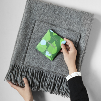 Szal z kieszeniami Lapuan Kankurit UNI grey 60x170 cm - 2