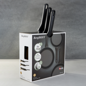 Zestaw patelni BergHOFF Helix non-stick 20 | 24 | 28 cm - 6