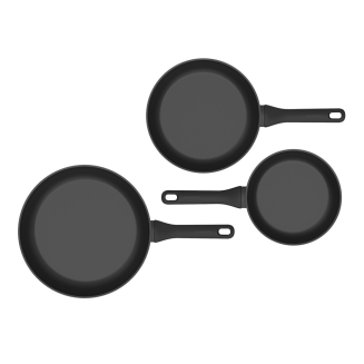 Zestaw patelni BergHOFF Helix non-stick 20 | 24 | 28 cm - 3