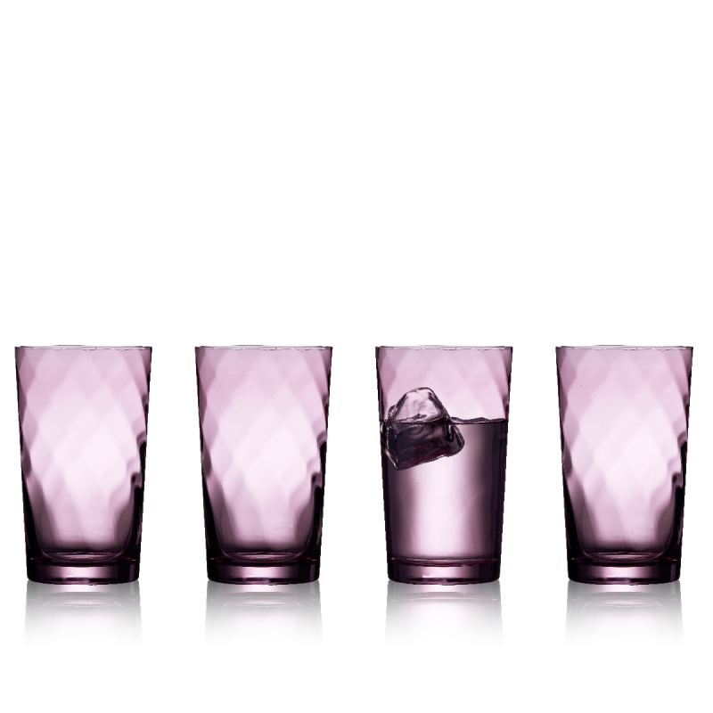 Szklanki do wody Lyngby Glas Vienna Purple 400 ml - 4 szt.