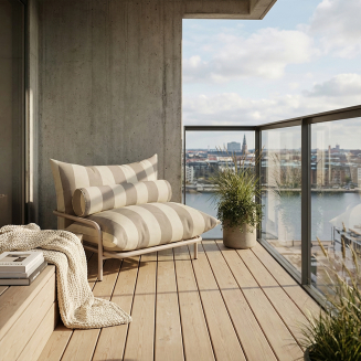 Fotel ogrodowy SACKit Mollis Lounge Chair Renesse Taupe - 2