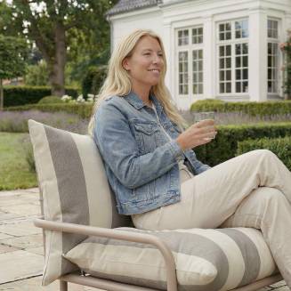 Fotel ogrodowy SACKit Mollis Lounge Chair Renesse Taupe - 3