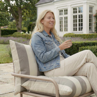 Fotel ogrodowy SACKit Mollis Lounge Chair Renesse Taupe - 3