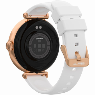 Smartwatch Gravity Różowe Złoto Biały 2 Paski GT26-2 - 8