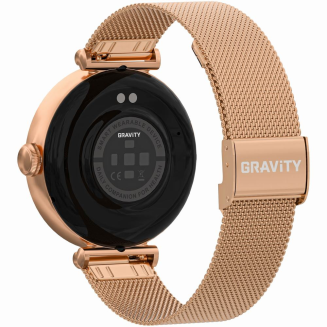 Smartwatch Gravity Różowe Złoto Biały 2 Paski GT26-2 - 9