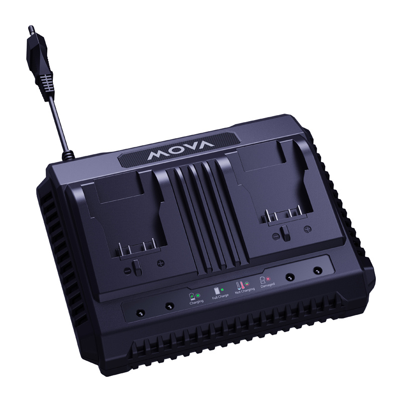 Dwuportowa ładowarka do akumulatorów MOVA GCH206D 20V 157W 6A