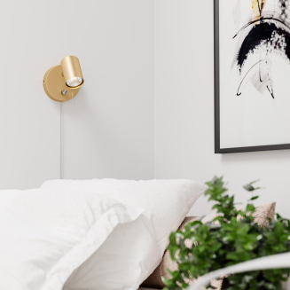 Kinkiet By Rydens Correct 1-llite wall gold - 4