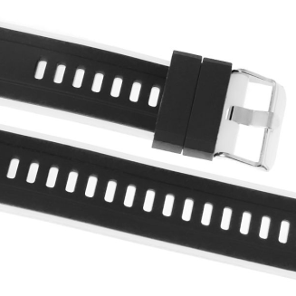 Pasek silikonowy CZARNO-BIAŁY U22-22-1 - 4