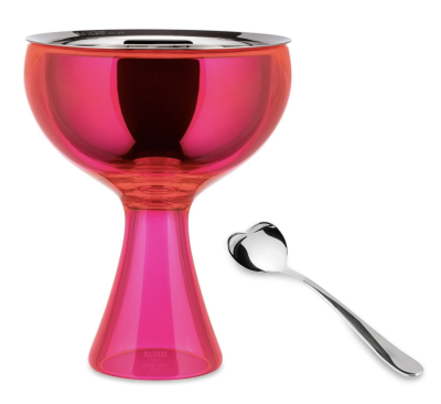  Alessi Big Love fuchsia ice cream cup with spoon