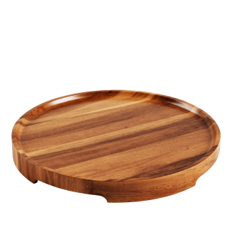 SACKit Serving Tray acacia pouf - 2