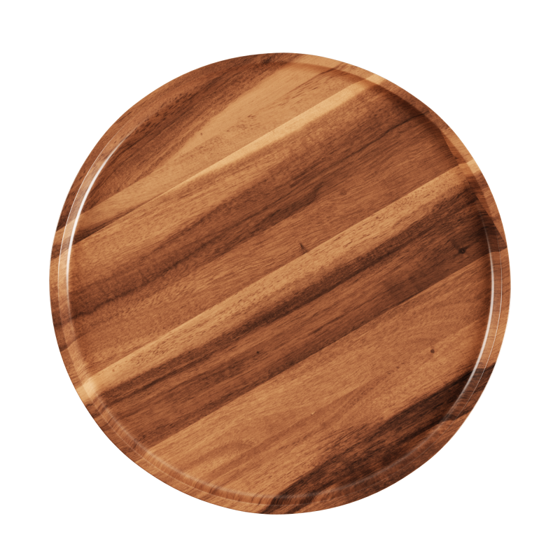 SACKit Serving Tray acacia pouf