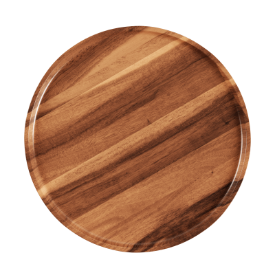 SACKit Serving Tray acacia pouf