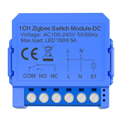 Przekaźnik Zigbee AVATTO ZWSM16-DC-1 1-kanałowy styk beznapięciowy