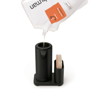 Dozownik bezdotykowy z akumulatorem i pojemnikiem na akcesoria Simplehuman czarny - 4