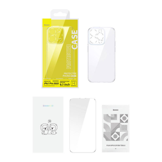  BASEUS SuperCeramic Protection Kit for iPhone 14 Plus (Clear) - 6
