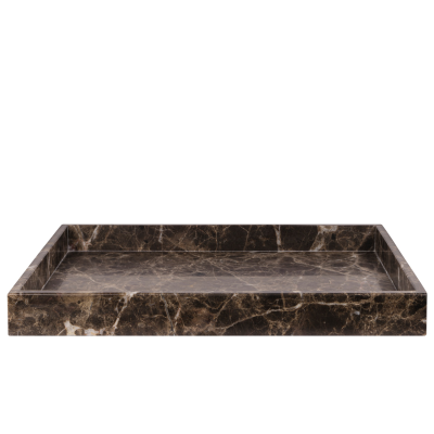 Taca dekoracyjna Mette Ditmer Denmark Marble Large Brown | BESTSELLER