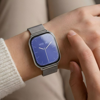Smartwatch Gravity Srebrny Pasek + Bransoleta GT43-2 - 2