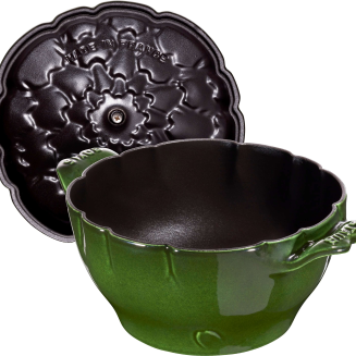 Garnek żeliwny okrągły karczoch Staub - 3 ltr, Zielony - 7