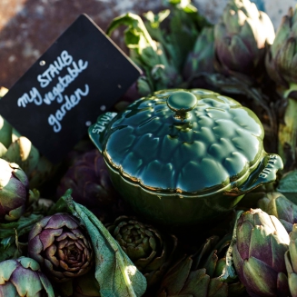 Garnek żeliwny okrągły karczoch Staub - 3 ltr, Zielony - 8