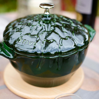 Garnek żeliwny okrągły karczoch Staub - 3 ltr, Zielony - 10