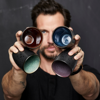 Kubek z uchem Bitz Galaxy Black&Green 300 ml - 2