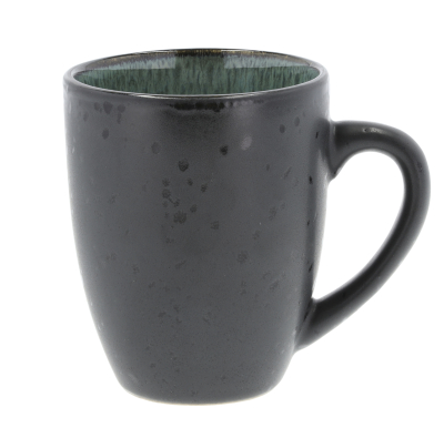  Bitz Black Green mug with handle 300 ml