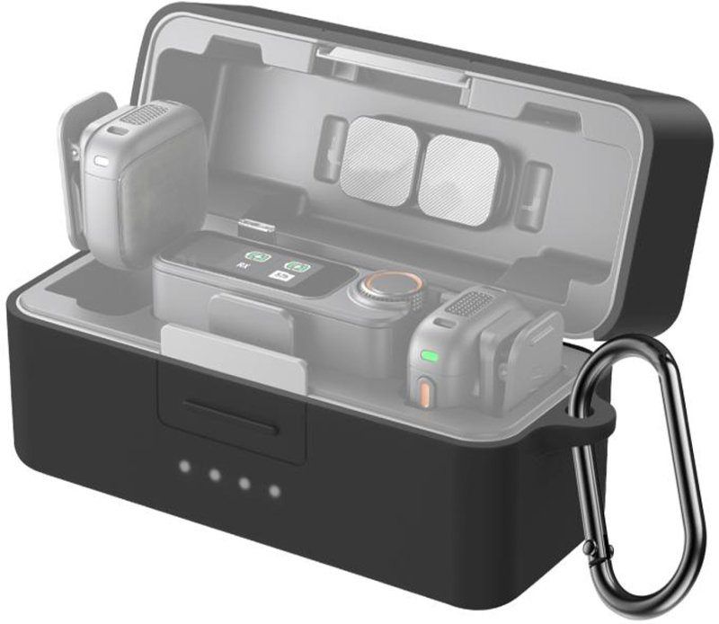 Silikonowy Pokrowiec Ochronny na Etui Ładujące PULUZ do DJI Mic 3 (Czarny)