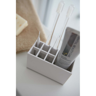 Stojak na szczoteczki do zębów Yamazaki Mist biały - 3