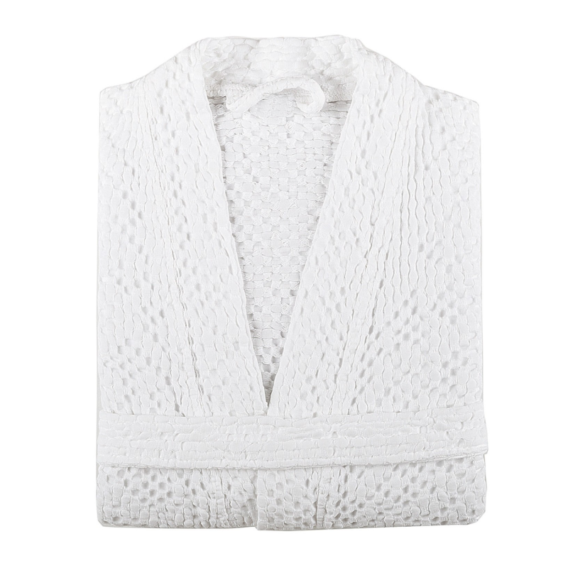  Bricini Be Vegan White S kimono bathrobe