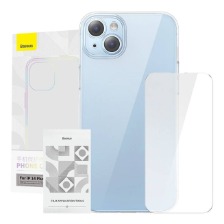  BASEUS Crystal Series Case for iPhone 14 Plus + Tempered Glass - 9