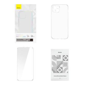  BASEUS Crystal Series Case for iPhone 14 Plus + Tempered Glass - 6