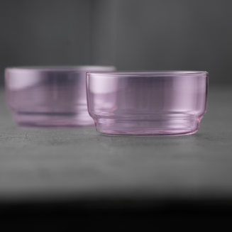 Miseczki Lyngby Glass Torino Pink 500 ml - 2 szt. - 5