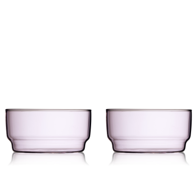 Miseczki Lyngby Glas Torino Pink 500 ml - 2 szt.