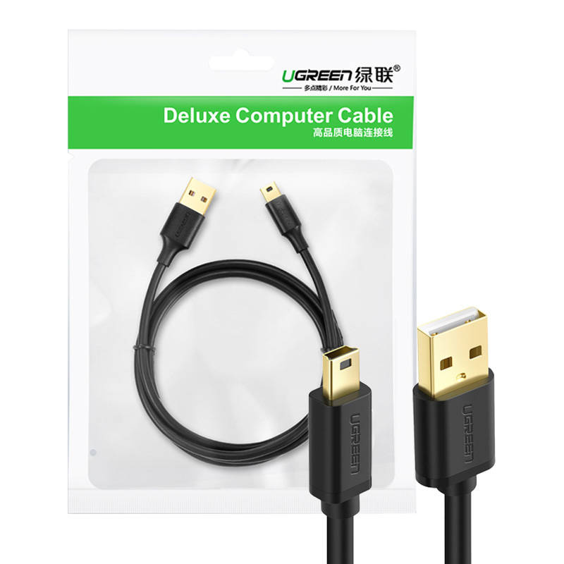  UGREEN 10355B USB 2.0-mini USB cable 1m (black)