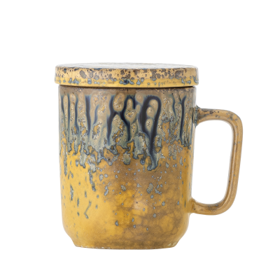 Kubek z sitkiem i pokrywą Creative Collection Yuma Grey 250 ml