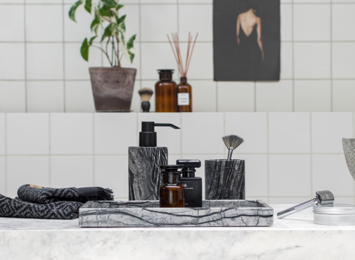 Marble elegance in the bathroom. Mette Ditmer Marble collection.